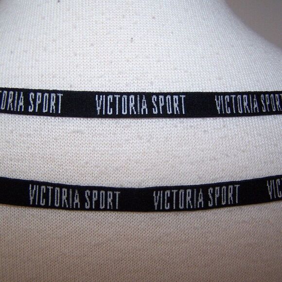 Victoria Sport Tee Shirt Top XS Strappy Low Cut Back Gray Short Sleeves Stretch - Picture 6 of 8